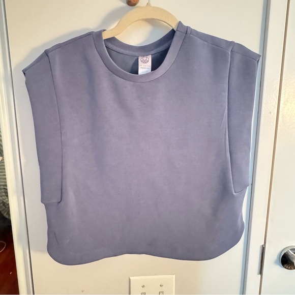 TE VERDE Blue cropped top - Picture 2 of 6